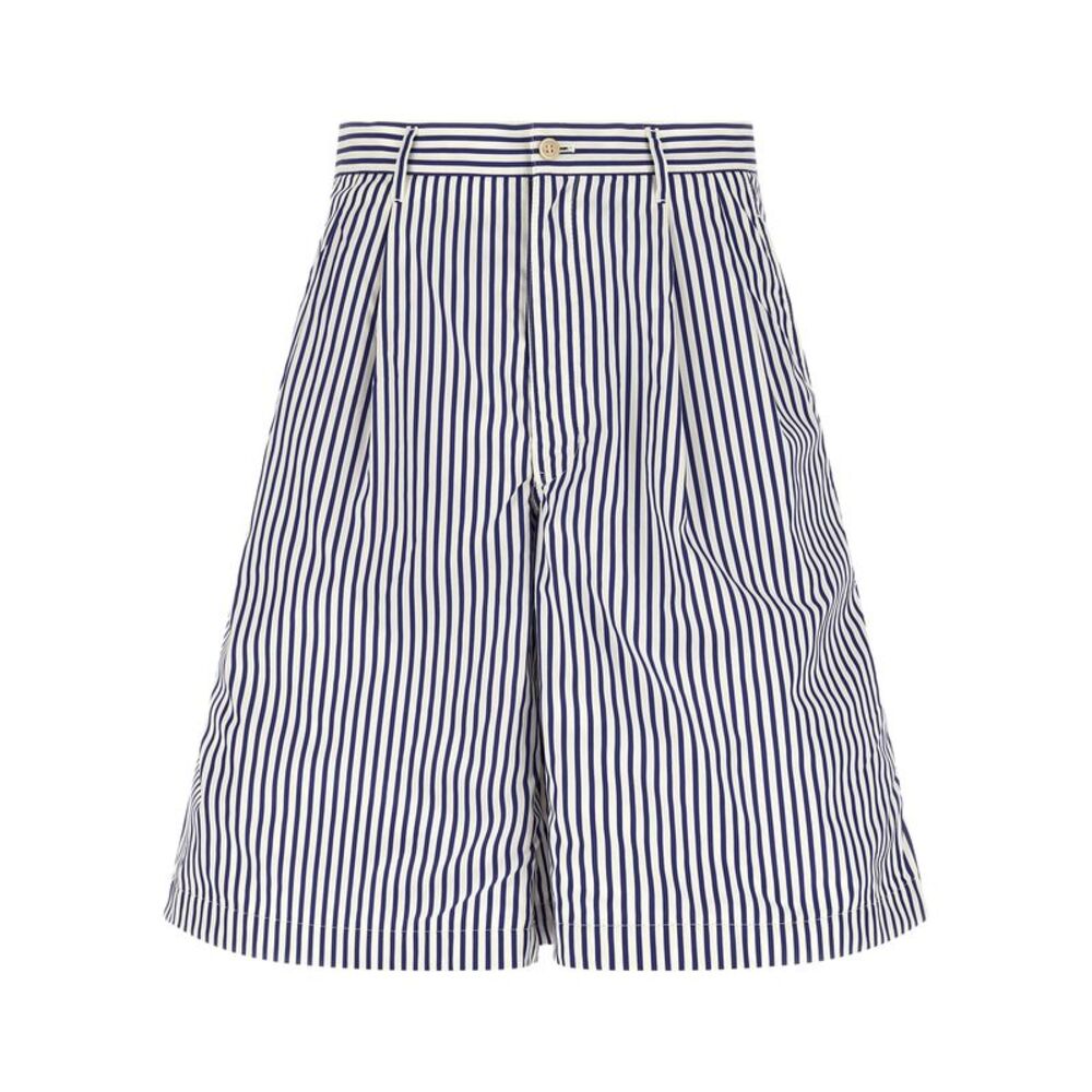 Comme Des Garçons Blue Cotton Bermuda Men's Shorts